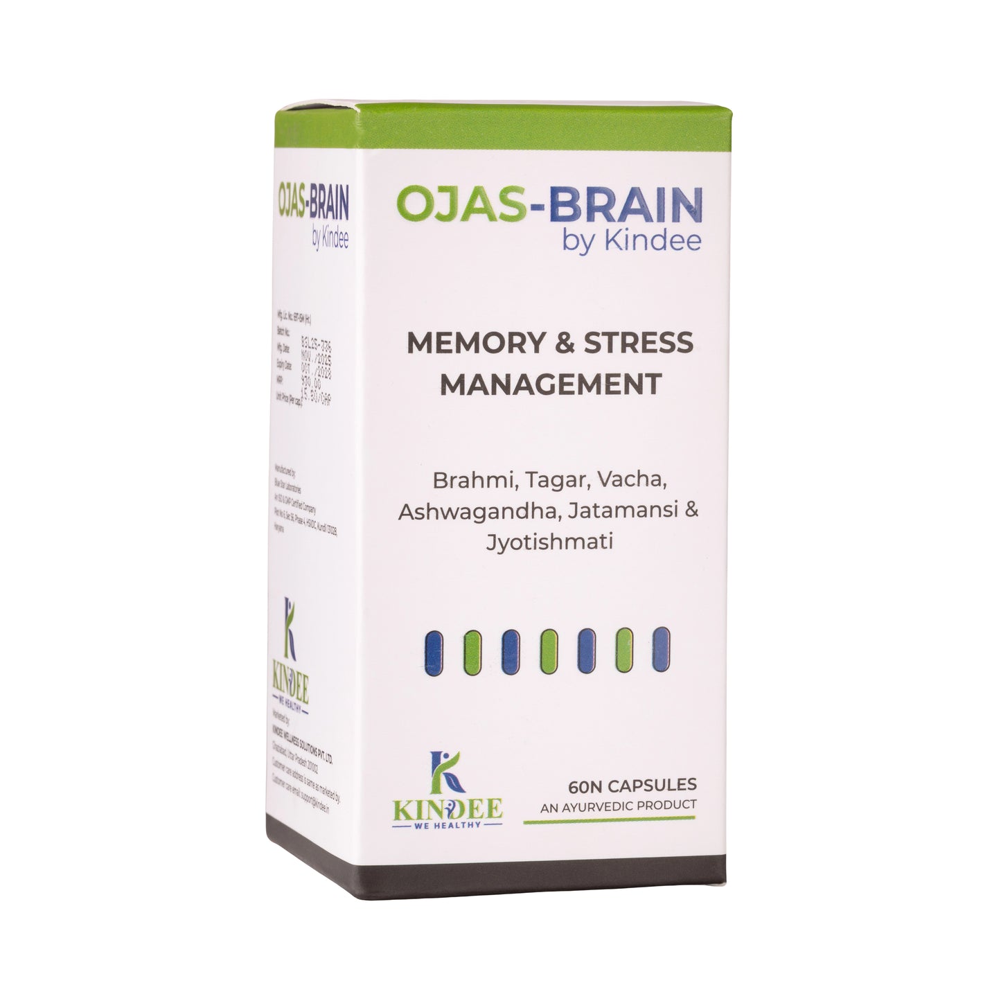 Ojas-Brain by Kindee — Ayurvedic Medicine for Stress, Anxiety & Cognitive Wellness