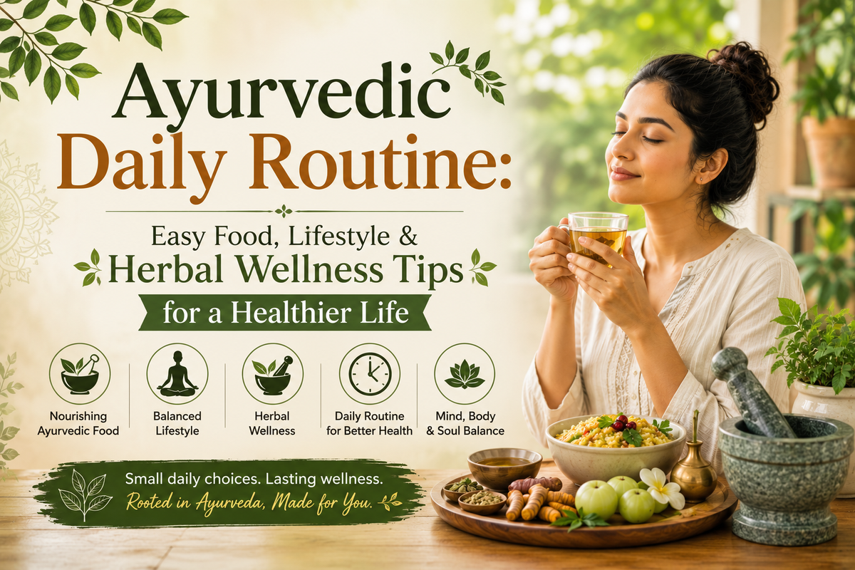 Ayurvedic Daily Routine: Easy Food, Lifestyle & Herbal Wellness Tips for a Healthier Life