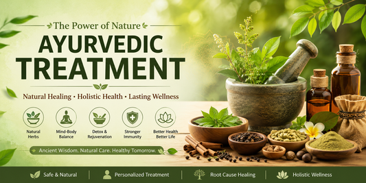 Ayurvedic treatment using natural herbs, holistic therapies, yoga, and wellness practices to promote health, balance, and healing naturally.