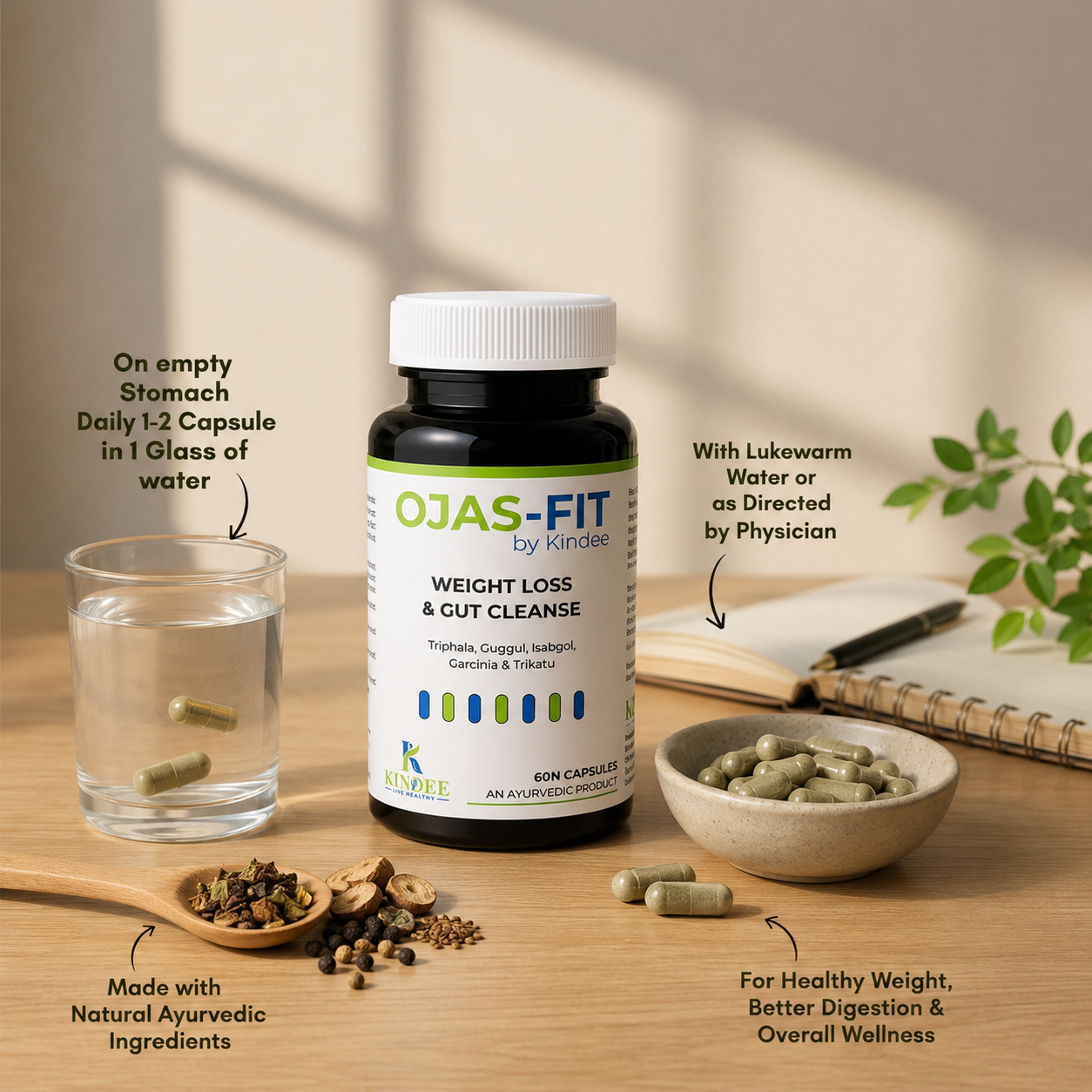 Ayurvedic Weight Loss & Gut Cleanse Capsules