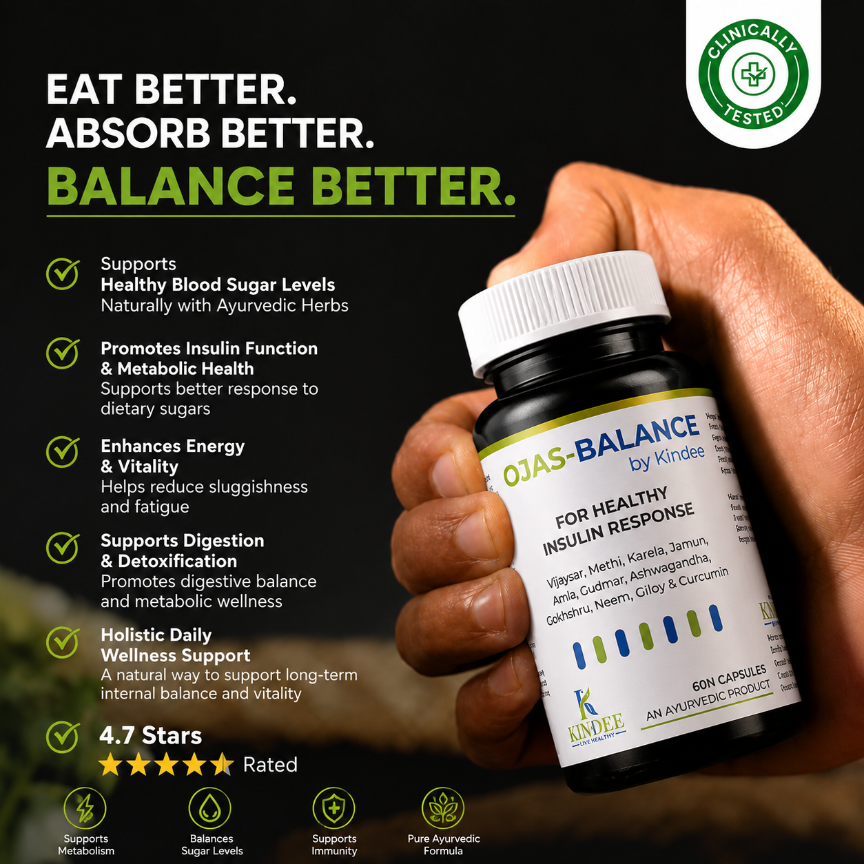 Ojas-Balance — Ayurvedic Support for Blood Sugar Wellness