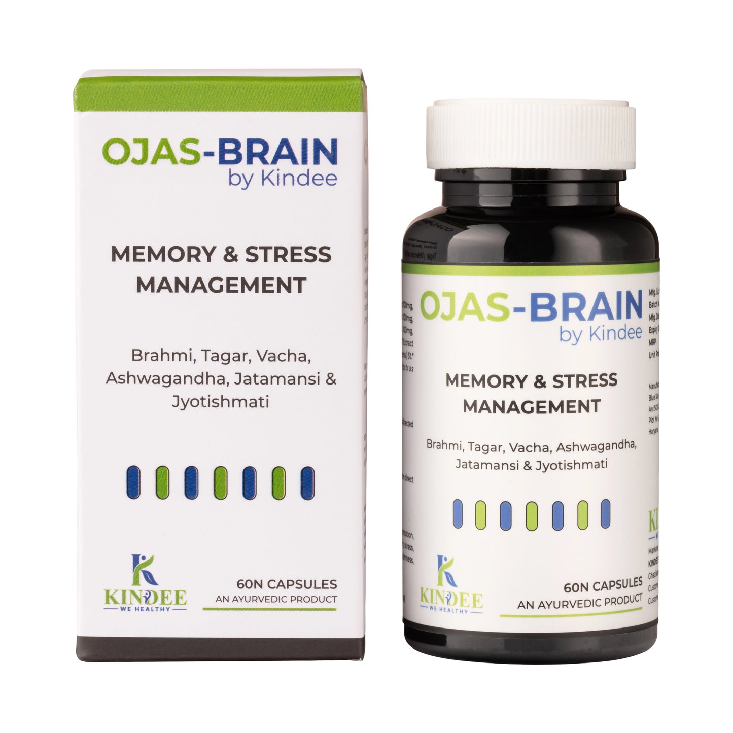 Ojas-Brain by Kindee — Ayurvedic Medicine for Stress, Anxiety & Cognitive Wellness