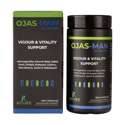 Ojas-Man by Kindee — Ayurvedic Sex Medicine for Male Sexual Wellness & Stamina Support